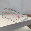 Women Cat Eye Glasses  New Fashion Multi-color Rim Blue Light Blocking Sweet Eyeglasses Trendy Stylish Design Eyewear