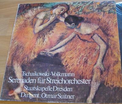 LP Record TSCHAIKOWSKI VOLKMANN STAATSKAPEL  Serenaden Fur Streichorchester 820961 ETERNA 1969 German Dem Classical Used