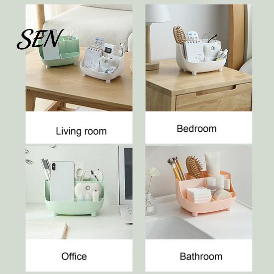 Stationery Container for Writing Tools Multi-functional Storage Box, Large Capacity 6 Grids Desk Organizer, Compact Pen Cup School Easy Access