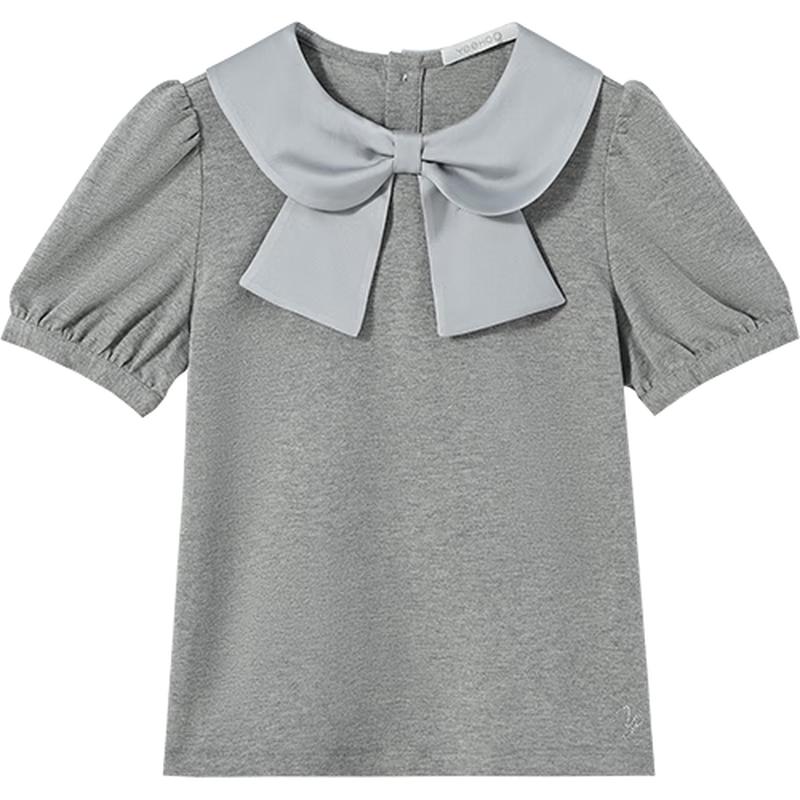 YEEHOO Girl s Cooling Puff Sleeve Polo T-Shirt 140