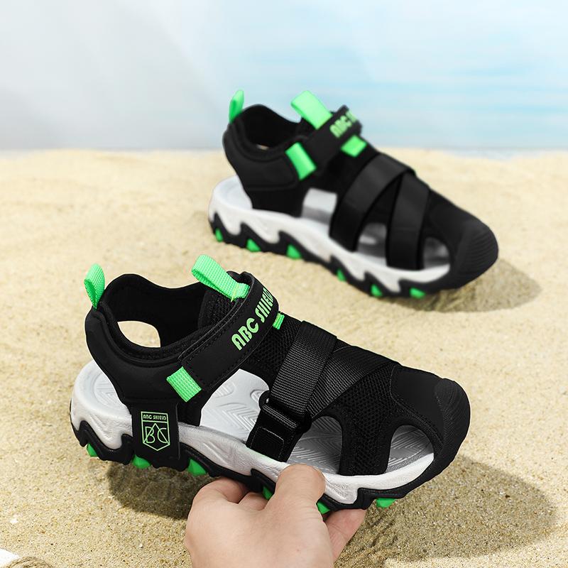 28-39 Summer Kids Closed Toe Collision Prevention Girls Sandals Sports Shoes Boys Sandals Flip-Flops