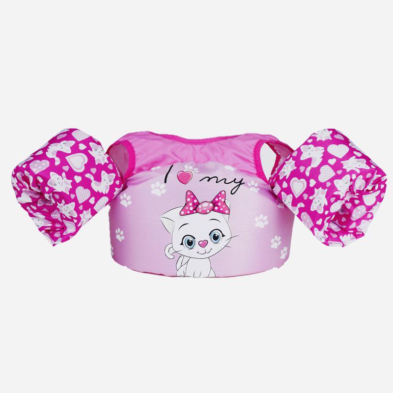 Children's Buoyancy Vest: Swim Suit with Foam Float Sleeves and Armbands for Learning to Swim