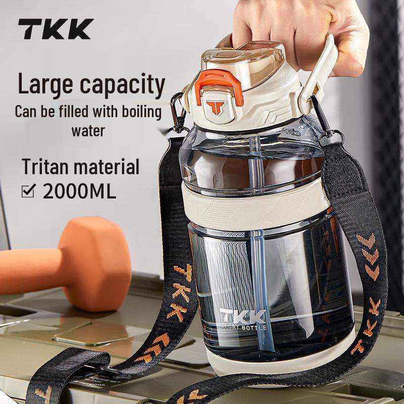 TKK 2000ml Stainless Steel Sports Water Bottle
