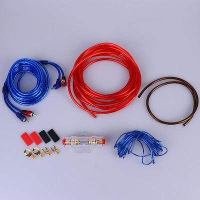 1 Set Universal Vehicle Accessory Car Amplifier Wiring Kit Gauge Power Cable Fuse Holder For Subwoofer Audio System Installation