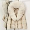 Popular fox fur collar medium and long down jacket winter new waist thin high-end fur coat women