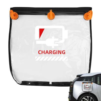Regenschutz für den Ladeanschluss von Elektroautos, Abdeckung für EV-Ladegeräte im Freien, wasserdichtes Autoladewerkzeug aus Stoff für die meisten Autos und SUVs