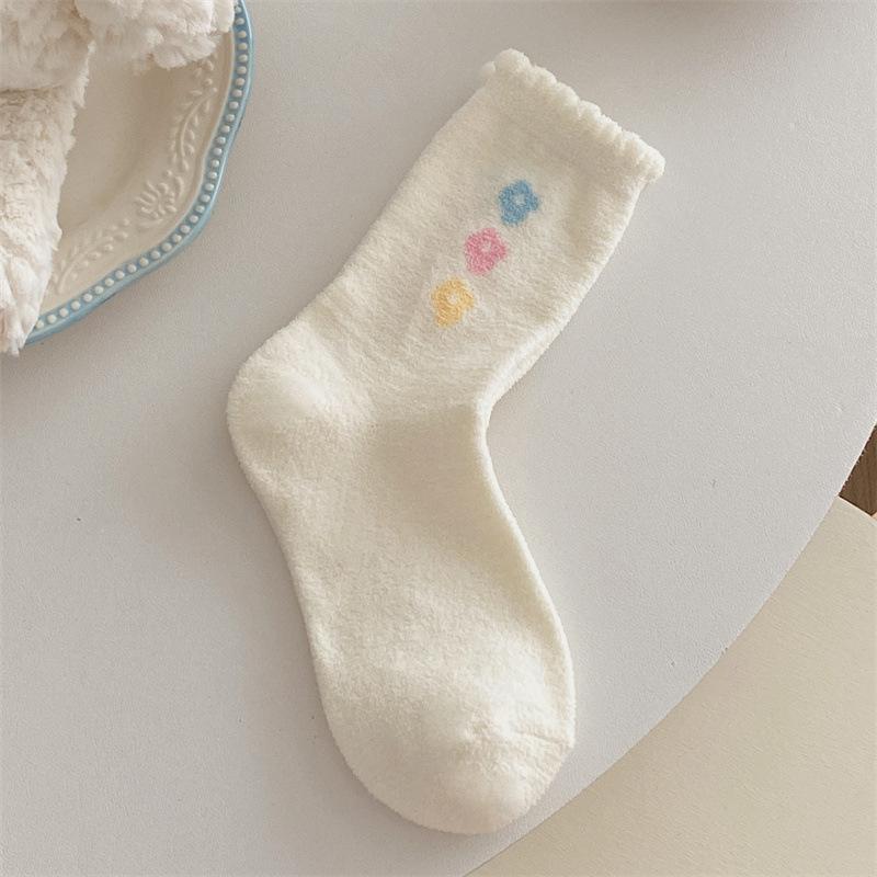 

Australian Velvet Women s Autumn and Winter Cartoon Cute Postpartum Socks, Thickened Warm Home Floor Sleeping Socks 1 pair