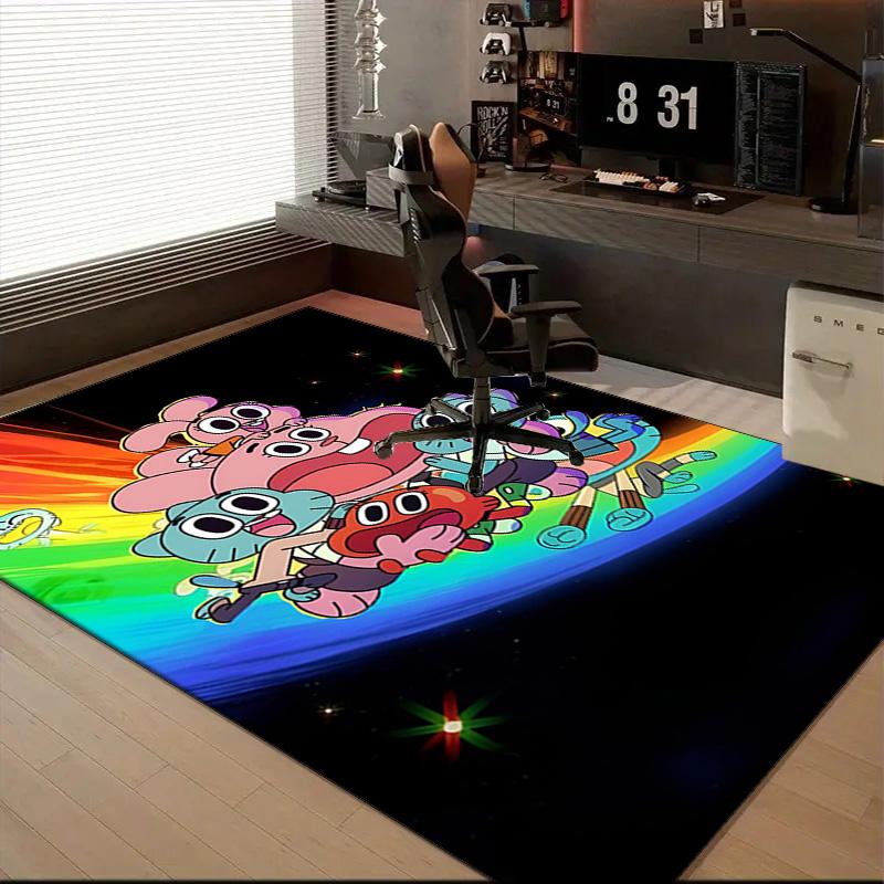 Gum's Colorful Friends Floor Mat for Living Room, Game Rooms, Office, Bedroom, Office Floor Mat Playful Design, Christmas fan gifts