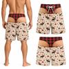 Men Fun Hip Print Swim Trunks, Original and Interesting Beach Shorts, Suitable for Friends Grooms, Summer New Product