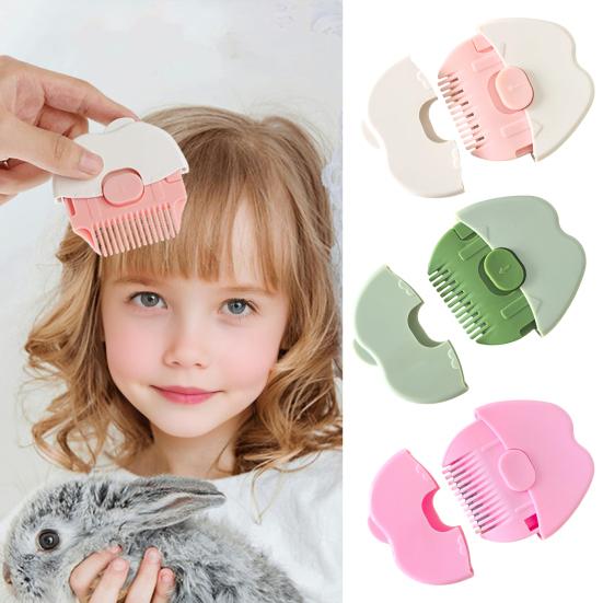 1/3Pcs Toddlers Hair Split End Trimmer Fruit Shape Boys Girls Mini Dual-sided Comb Rounded Edges Portable Gentle Hair Cutting Styling Tools