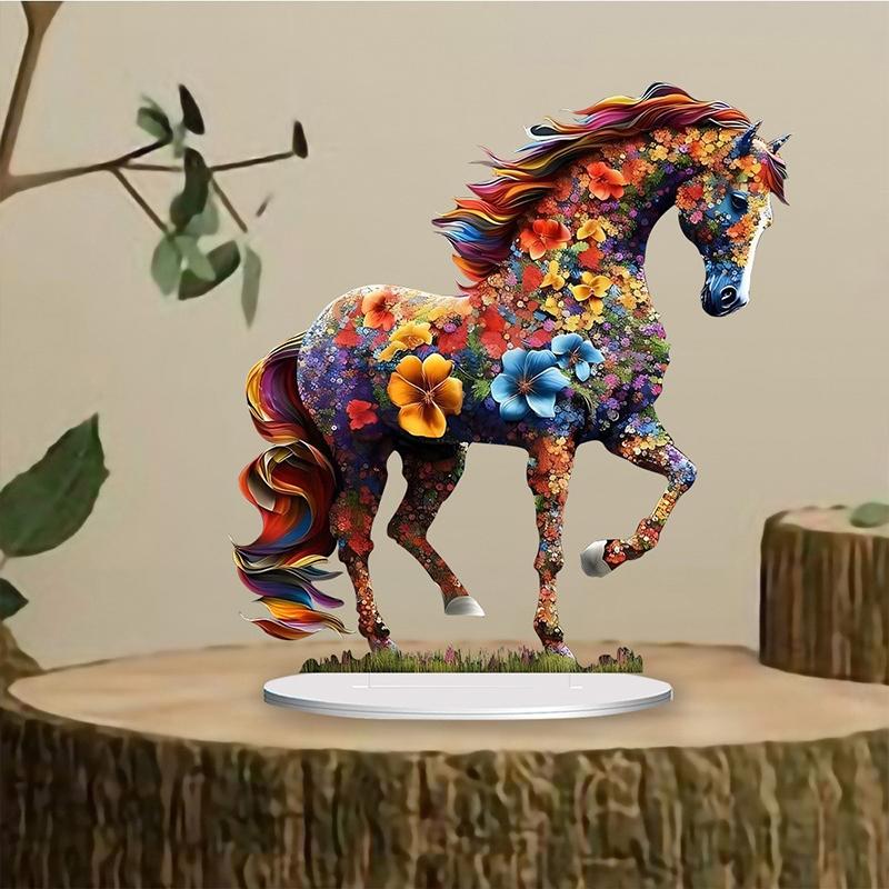 Creative Design Colorful Artistic Horse Home Desktop Decoration Ornament