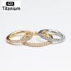 1 buc. Titan ASTM F136 Inele pentru Piercinguri Cercei Inele pentru Nas Clicker cu Zirconiu Septum Tragus Cartilaj Helix Piercing Ureche Bijuterii Corporale G23