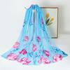 Dámský jarní šifonový dlouhý šifonový šátek Všestranný letní šátek na ochranu před sluncem Šál