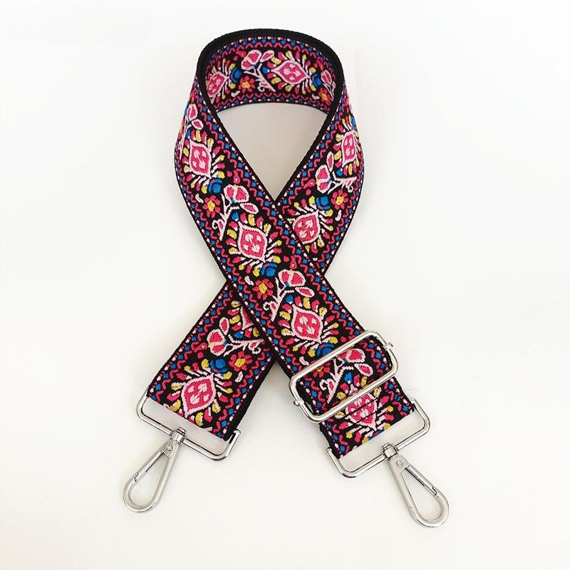 New Versatile Ethnic Style Wide Shoulder Strap Accessories Single Shoulder Diagonal Strap Adjustable Women's Bag Strap Fashion