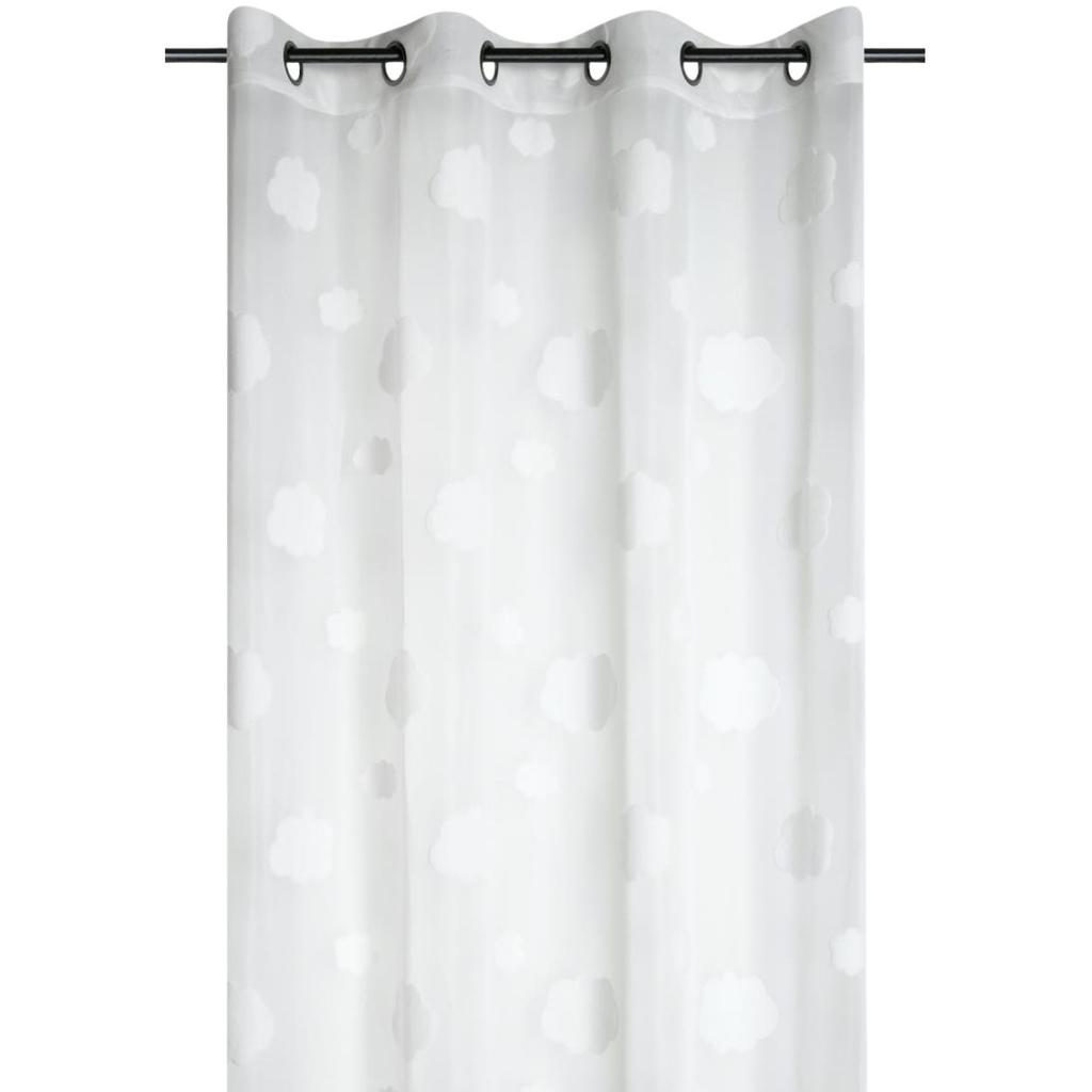 Firana Moby Biała 140X260 Cm Chmurki