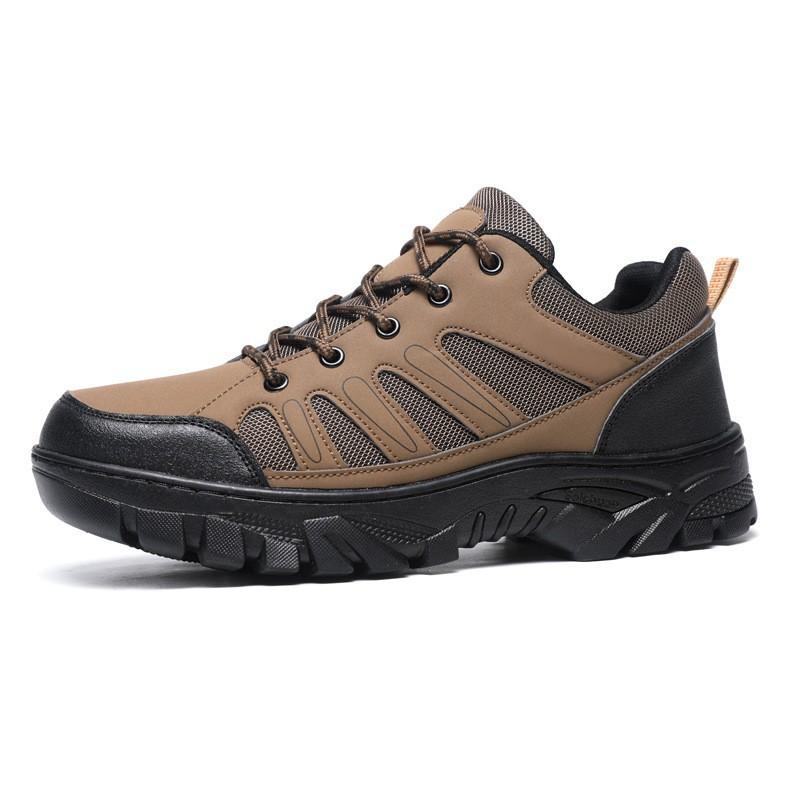 Large Size Men's Shoes Spring and Autumn New Breathable Lightweight Platform Outdoor Hiking Shoes Casual Sports Shoes