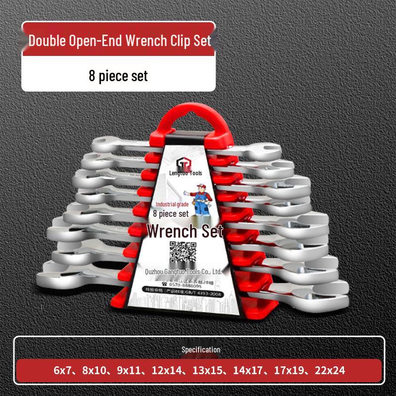 Doppelmaulschlüssel-Satz (Dünne Gabel) - Größen 8, 10, 14, 17