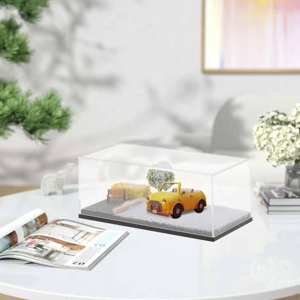 1/64 Die-cast Car Display Case, Parking Lot Scene, Showcase, DIY Diorama Case