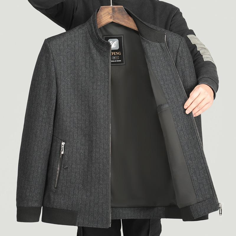 

Мужская куртка для папы среднего возраста, весенняя, со стойкой, куртка дедушки, новая, весенне-осенняя, повседневная куртка для среднего и пожилого возраста 175