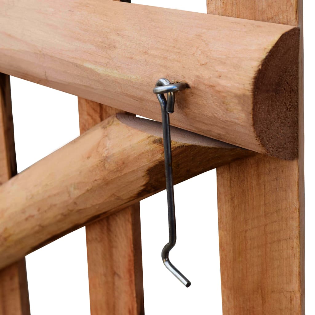 Vidaxl Wooden Gate, Hazel, Impregnated, 100X90 Cm