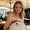 S/L Cat Shaped Round Badge Holder Case Leather Protective Sleeve For Pins, Collectors, Concerts, School & Theme Parties