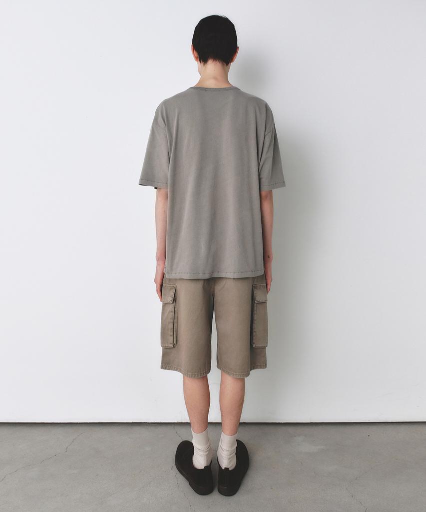 INSILENCE Faded Graphic T-Shirt Beige