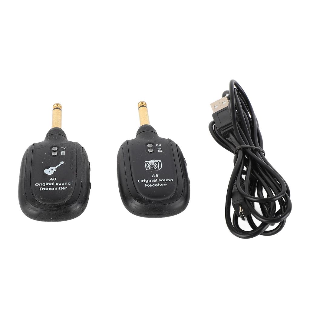 Wireless Guitar System Receiver Transmitter Audio Transmission System Accessory Set Kit