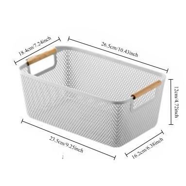 Multi Functional Hollow Storage Basket, Bathroom Bedside Table, Kitchen, Fruit and Vegetable Storage Basket