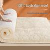 Wool Mattress Pad: Thick Lambswool Blanket for Winter Bedding