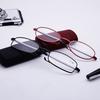 3PCS Foldable Reading Glasses with Free Box Telescopic Temple Eyewear Anti-Blue Light Eyeglasses for Men and Women