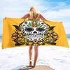 Skull Beach Towel Microfiber   for Gym Travel Fitness Spa  Women Girl Quick Dry Sandless Large  S