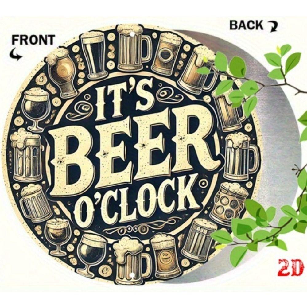 Segno in Latta Metallico Birra Decorazione Murale 20x30cm