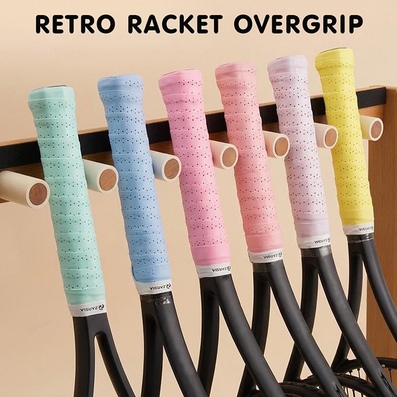 Colori Macaron Impugnature Antiscivolo per Racchette da Tennis Sensazione Appiccicosa Impugnature per Racchette da Badminton Fasce Assorbenti per Sudore Nastro Adesivo Impugnature