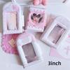 New 3 Inch Photocard Binder Album PP 32 Pockets Mini Photo Album Sweet Kpop Photo Card Book Holder