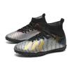 Male and Female Adult High-top Breathable Football Shoes Long Nails Broken Nails Artificial Turf Training Shoes Breathability Technology