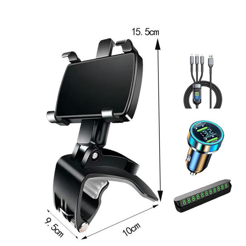 Universal Car Dashboard and Rearview Mirror Phone Holder