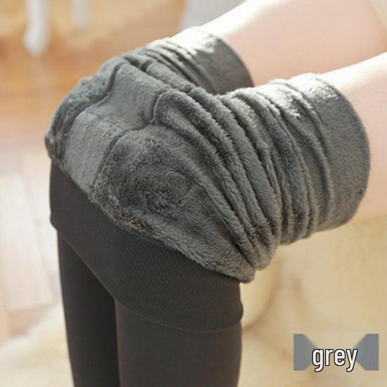 Women's Velvet Thickened Leggings - Plus Size, Korean Style, Pearl Velvet, 200g Warmth for Autumn and Winter