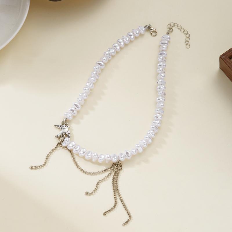 Elegant Multilayer Tassel Chain Pendant Necklace For Women Vintage Creative Natural Blue Stone Chocker Necklace Wedding Jewelry