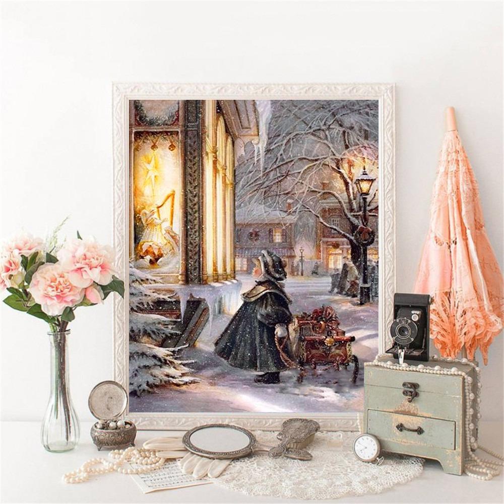 5D Diamond Painting Full Drill Girl New Arrival Diamond Art Embroidery Christmas Decorations