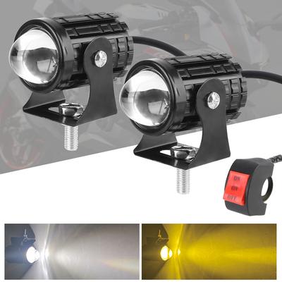 Lampe Frontale Spot 8-80V Lampe Frontale Explorateur 8-80V Double Couleur LED Moto Voiture Étanche Lampe Antibrouillard Lampe de Travail Super Lumineuse