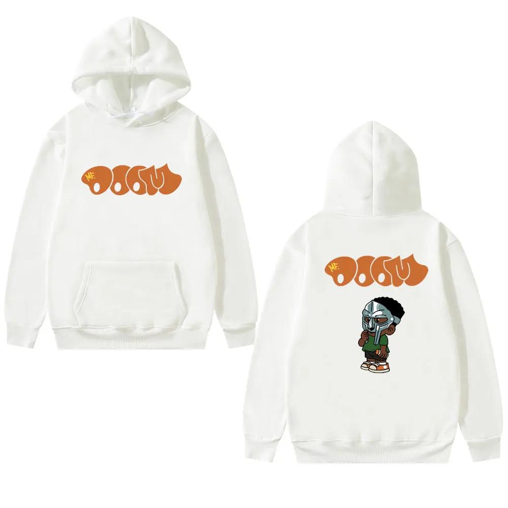 Rapper Singer Mf Doom Madlib Madvillain Graphic Print Hoodie Men Women Fashion Hip Hop Vintage Sweatshirt Male Oversized Hoodies