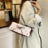 Fashion Sweet Bow Shoulder Bag Cartoon Print Underarm Bag Female Tote Bag Versatile Large Capacity Commuter Handbag KTB
