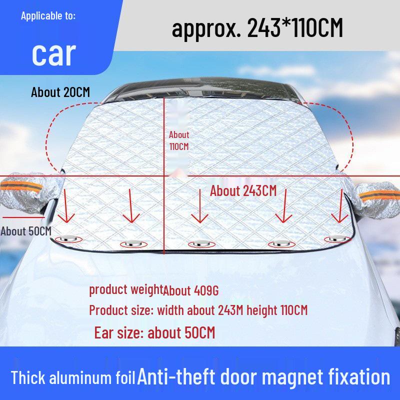 Universal Car Windshield Sun and Snow Cover