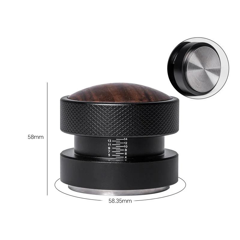 51/53/58.35mm Gravity Coffee Distributor Coffee Tamper Adjustable Depth Calibrated Espresso Tamper Coffee Accessory Barista Tool
