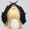 Sweet Feather Embroidery Edge Clip Cosplay Wings Hairpin Harajuku Lolita Hair Clip  Women