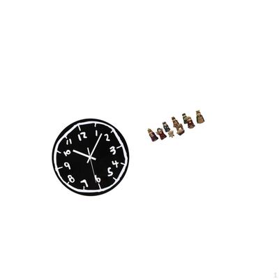 Modern Minimalist Acrylic Wall Clock Ornament with Silent Art Design And Christmas Nativity Scene