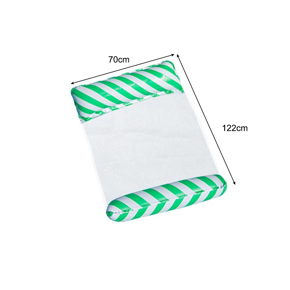 Inflatable Water Hammock Floating Air Mattress Foldable Pool Recliner Floating Seat Inflatable Lounge Chair Swimming Accessories
