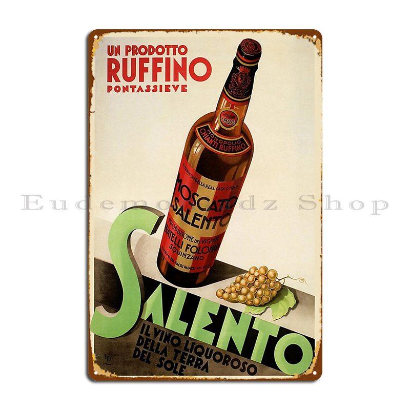 

Chianti Ruffino Salento Grapes Liquor Metal Sign Bar Club Kitchen Customize Classic Tin Sign Poster 20x30cm（7.8x11.8inch）