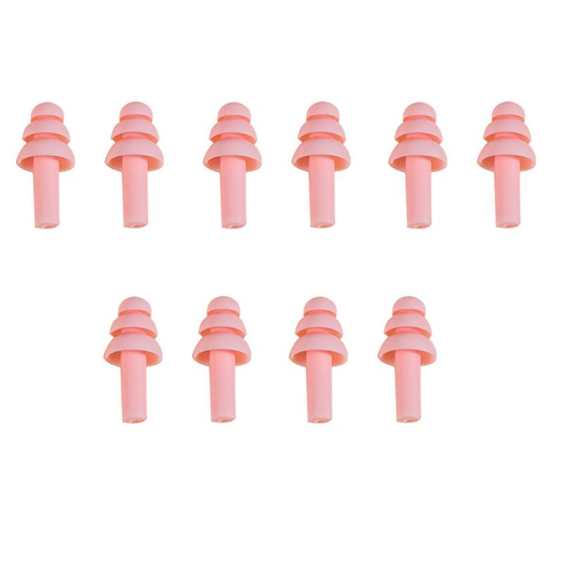 10/5/1Pairs Soft Silicone Earplugs Waterproof  Ear Plugs Reusable Sound Insulation Noise Reduction Sleeping Ear Plugs with Box