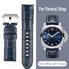 Voor Panerai 441 1085/1313/111 Koeienhuid Horlogeband 22mm 24mm blauw Heren Krokodillenpatroon Horlogeband koeienhuid Armband Accessoires